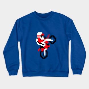 Excite Bike 8bit video game Crewneck Sweatshirt